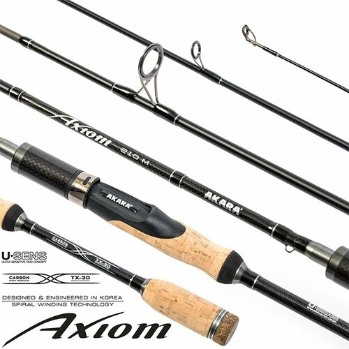 фото Спиннинг штекерный угольный 2 колена akara axiom m (6-28)