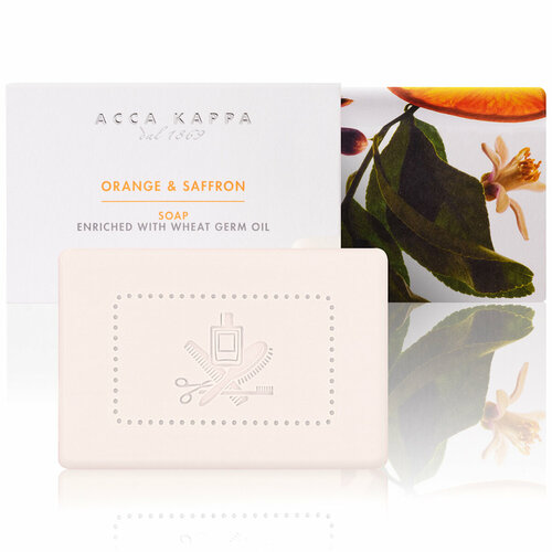 Мыло туалетное твердое Acca Kappa Orange & Saffron, 150 гр мыло туалетное твердое acca kappa lilac flower
