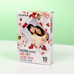Картридж Fujifilm Instax Mini Heart Sketch, 10 снимков