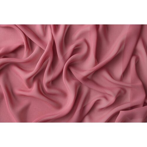 Ткань розовый крепшифон с эластаном ткань крепшифон фуксия