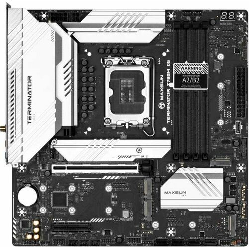 Материнская плата Maxsun LGA1700 1PCIEx16 1PCIEx4 5M2 4SATA3 HDMIDP mATX 4DDR5 1853200₽