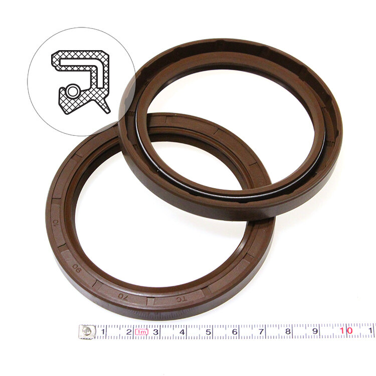 Манжета армированная (Сальник) 70х90х10 (тип 2 / TC) 75FKM (упаковка 10 шт.)