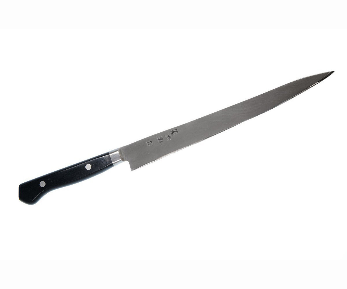 Нож кух. для нарезки 240мм, молибден-ванадиевая сталь, рук. стабилизирован. древесина