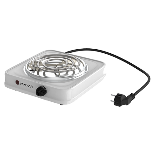 Плитка электрическая MAXVI HE101 белый 1000 Вт 1 конфорка ТЭН 96400₽