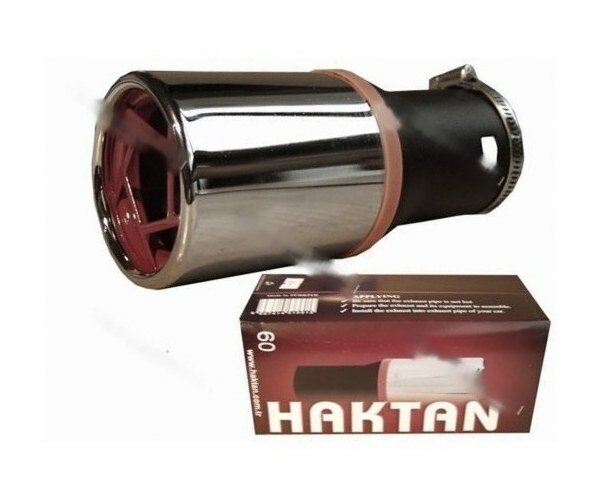 Насадка на глушитель № 610 haktan ht хром d-48-58 хомут