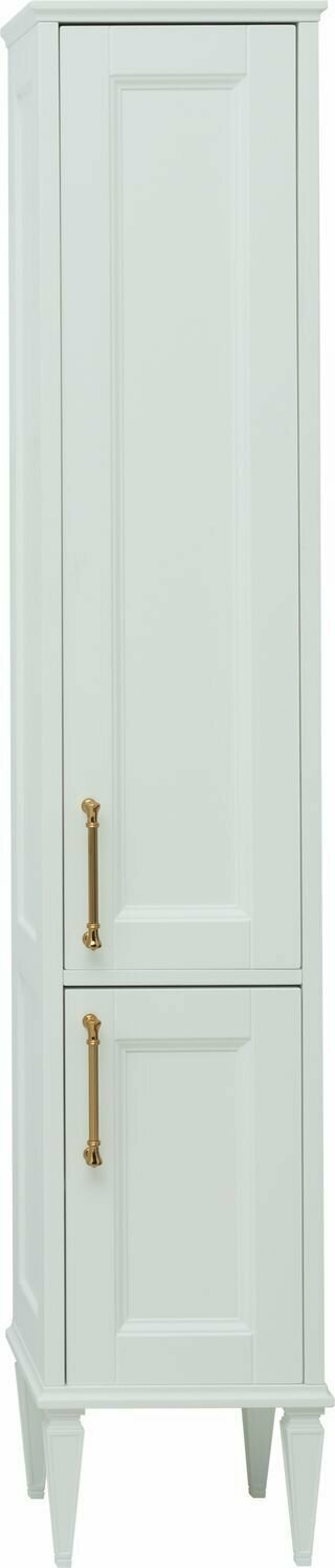 Шкаф-пенал Aquanet Бостон 36 R белый матовый (ручки золото)