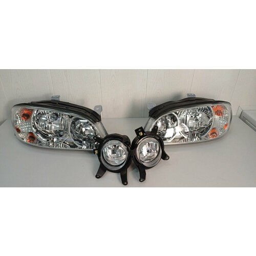 Фары с туманками киа спектра ижевской сборки KIA SPECTRA 01-11 комплект новой оптики