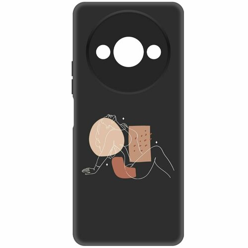 Чехол-накладка Krutoff Soft Case Чувственность для Xiaomi Redmi A3 черный чехол накладка krutoff soft case чувственность для xiaomi redmi 10c черный