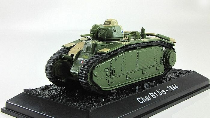 Масштабная модель 1/72, танк Char B1 bis 1944