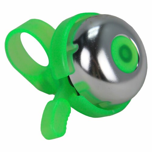 Звонок для велосипеда, металлический, зеленый, 40х30мм