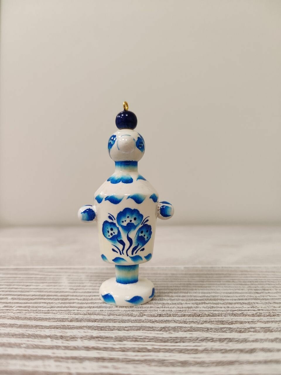 фото Самовар деревянный расписной