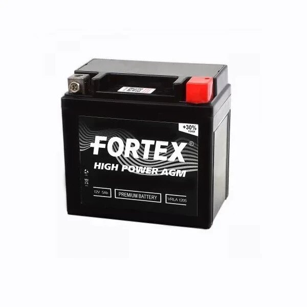 FORTEX YTX5L-BS-F1205 Аккумулятор 5 а/ч FORTEX (обратная полярность) YTX5L-BS (VRLA1205)