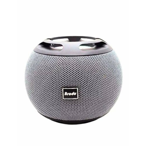 Колонка беспроводная-шар Brodu портативная акустика Bluetooth колонка RGB подсветка блютуз колонка серый 151000₽