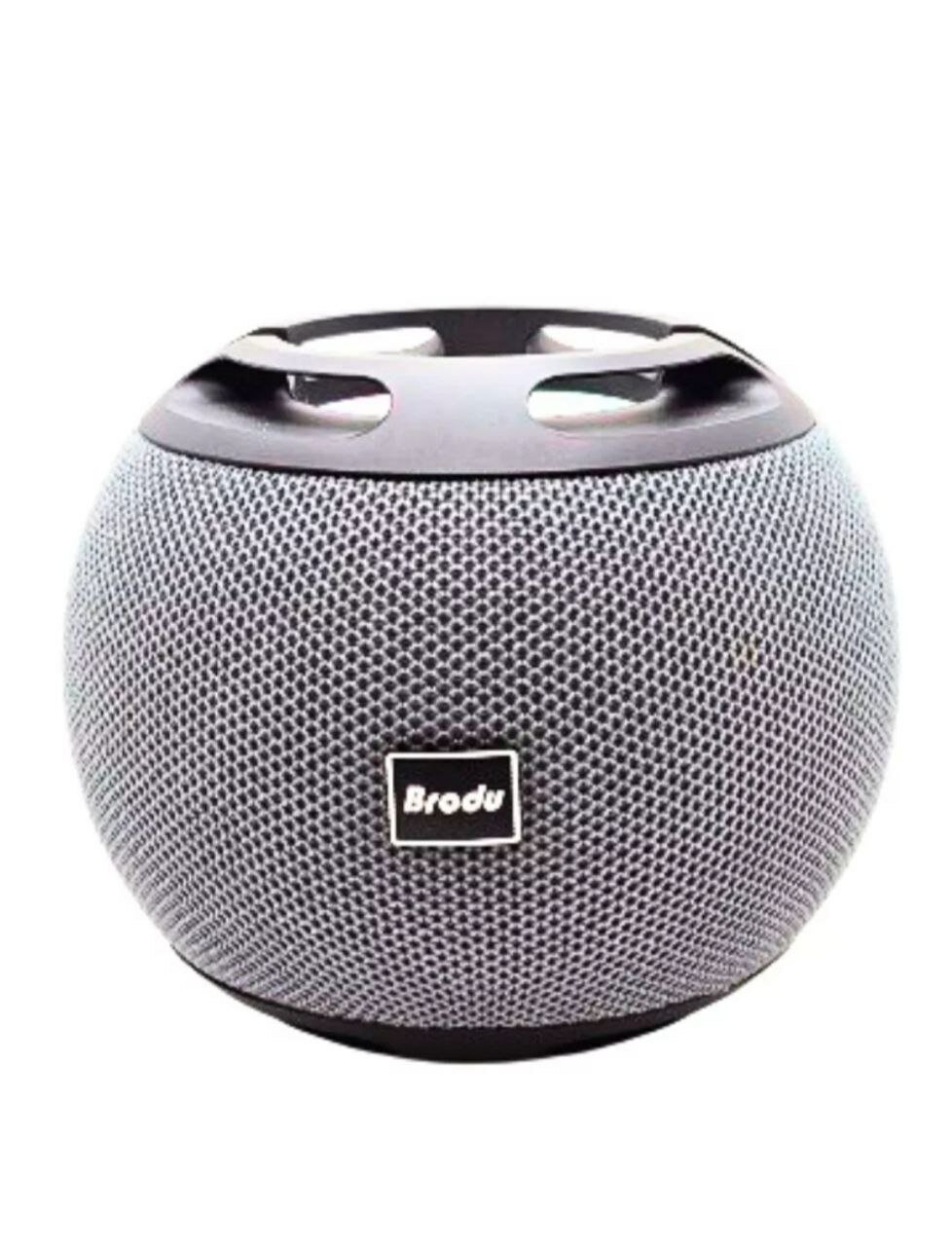 Колонка беспроводная-шар Brodu, портативная акустика, Bluetooth колонка, RGB подсветка, блютуз колонка, серый