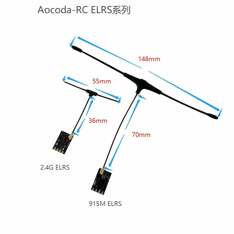 Aocoda-RC ELRS 915 МГц (868 МГц) 500 мВт 20 дБм RSF приемник для дальней связи FPV 5 штук