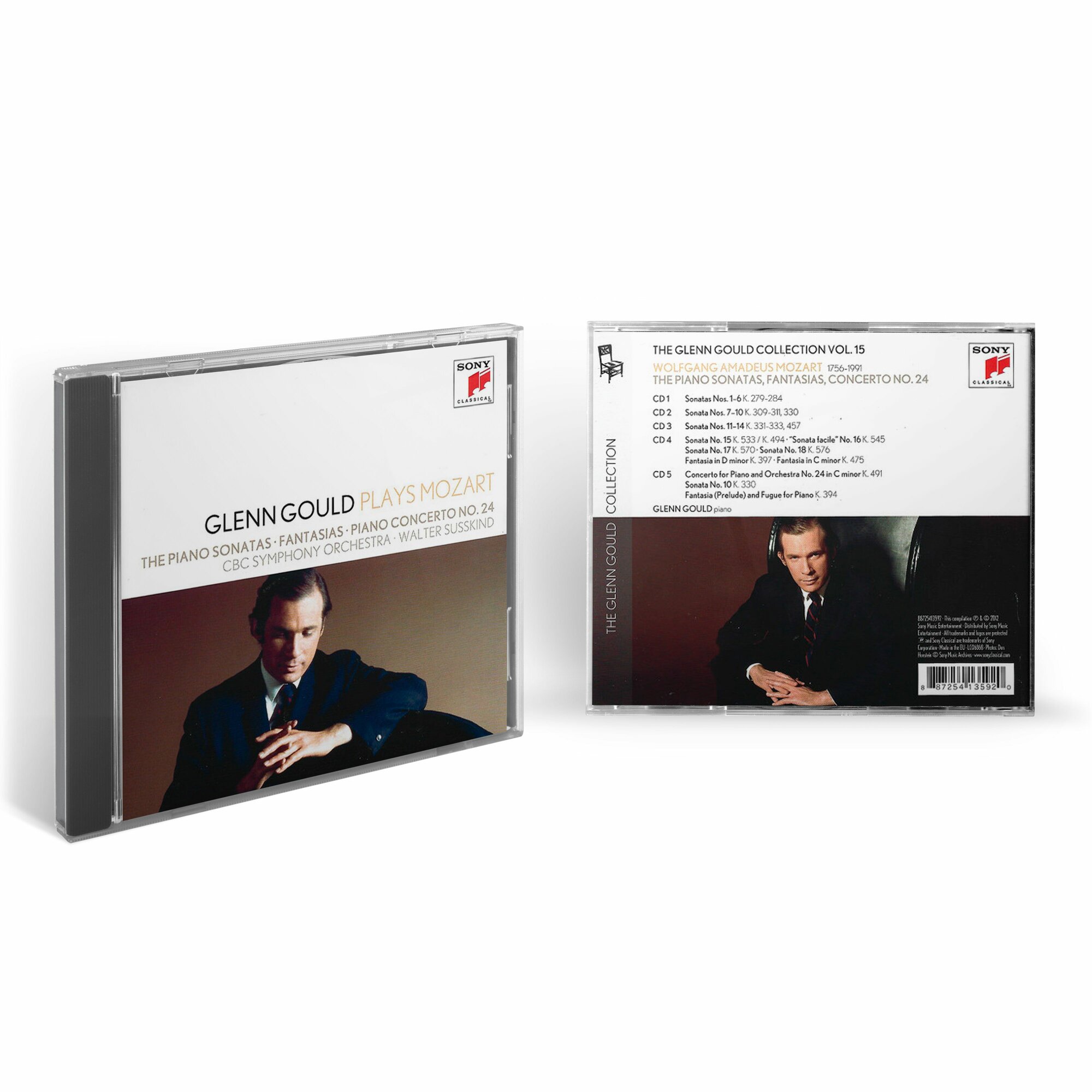 Компакт-Диски, SONY CLASSICAL, GLENN GOULD - Mozart: Complete Piano Sonatas (5CD) Медиа - фото №3