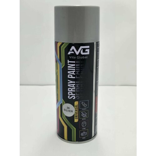 Аэрозольная краска AVG N36 Серебро Эмаль универсальная 520 мл 3шт 850₽