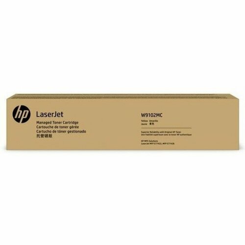 W9102MC HP оригинальный желтый тонер-картридж для HP Color LaserJet E77422/ E77428 (20 000стр) тонер картридж hp ss783a