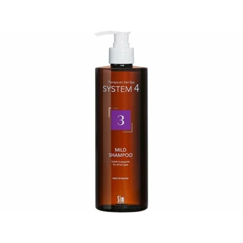 система 4 шампунь 3 для всех типов волос и ежедневного применения 75 мл system 4 mild shampoo 3 Терапевтический шампунь №3 для ежедневного применения System 4 3 Mild Shampoo
