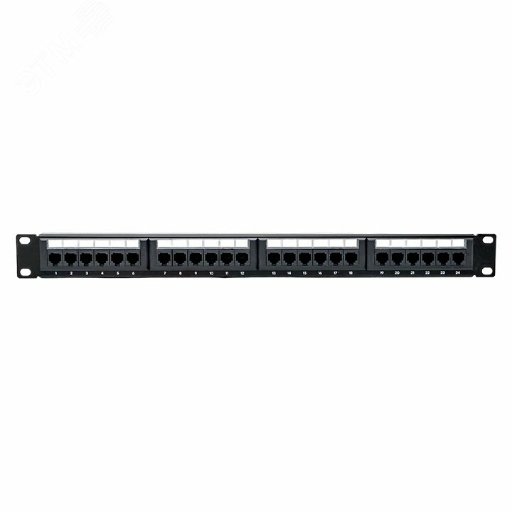 Патч-панель TERACOM PRO 19' Cat.5E 1U неэкранированная UTP 24 порта RJ-45 Dual (TRP-PPNL-5EUTP-1U24/оригинал)