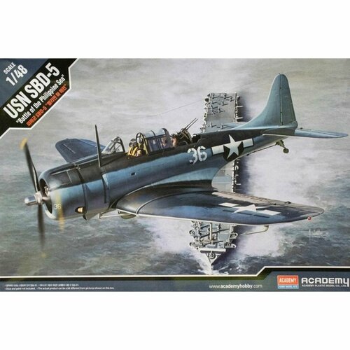 Academy сборная модель 12329 USN SBD-5 Dauntless Battle of the Philippine Sea 1:48 pokémon battle academy battle chessboard three boxes of cards 180pcs children s toy collection gift