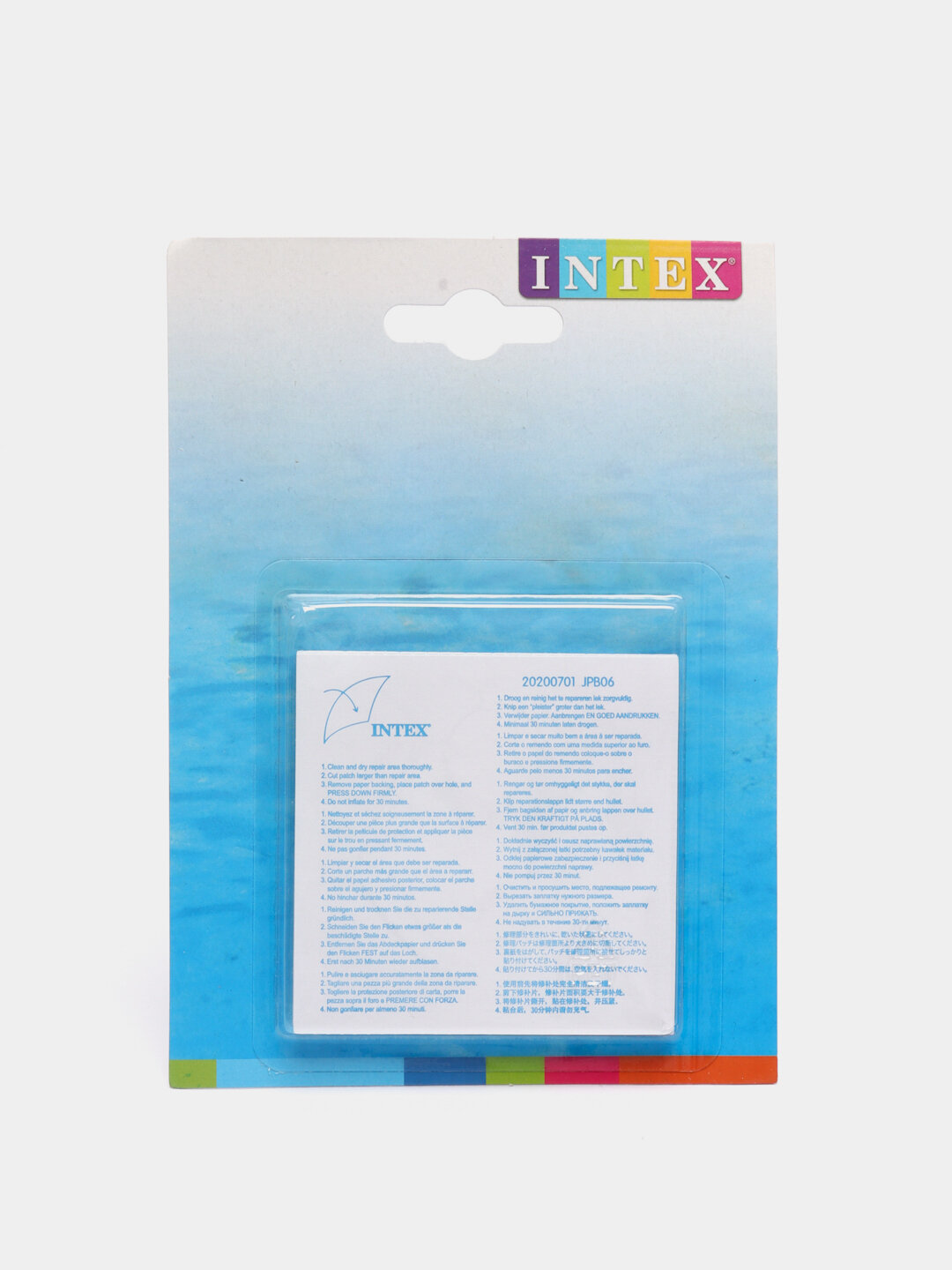 Ремкомплект для надувной продукции Intex колиество 6 шт (7*7 см), Цвет Прозрачный