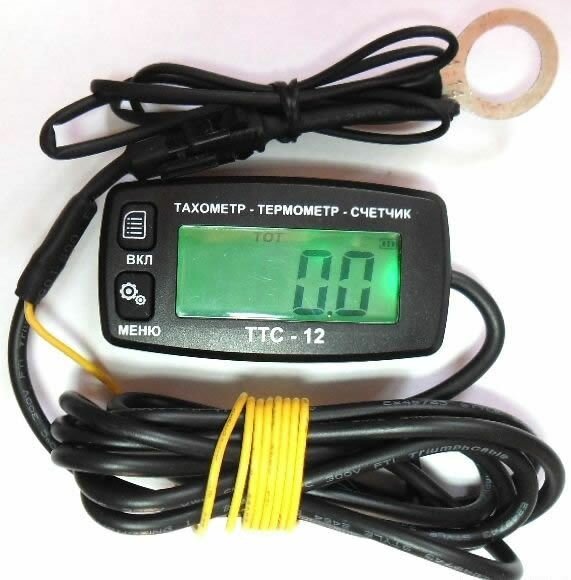 Прибор многофункциональный TTC-12 (тахометр-термометр) внутренний ИП