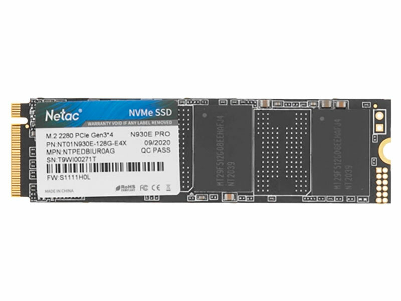 SSD накопитель Netac M.2 N930E Pro 128 Гб PCIe (NT01N930E-128G-E4X)