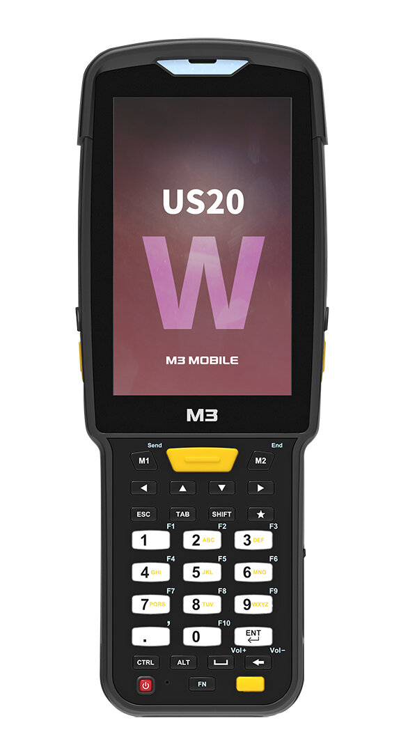 Терминал сбора данных М3 MOBILE S20W (Android 10.0, 802.11 a/b/g/n, SE4770 2D Imager Scanner, BT, GPS, NFC(HF), 4GB/64GB, 6,700mA, 30 Key, Camera)