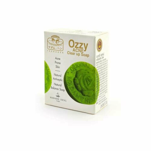 OZZY ACNE Clear up Soap, Madame Heng (Мыло для глубокой очистки проблемной кожи оззи, Мадам Хенг), 50 г.