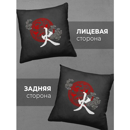 Подушка Printech Японский стиль Иероглифы Япония Азия Китай 35x35 PL-GB11P25-2BL35DTF 899₽