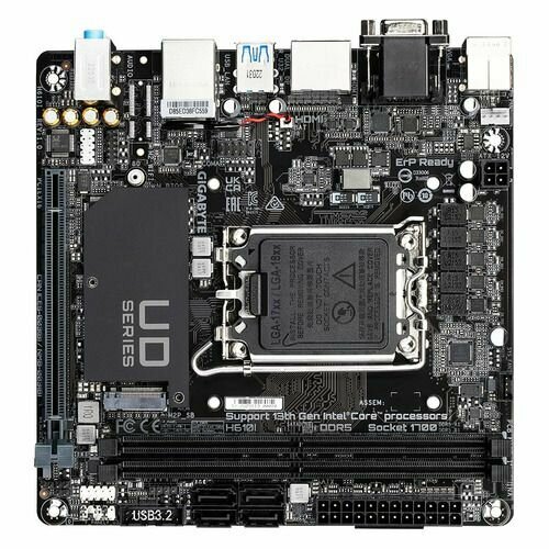 Материнская плата GIGABYTE H610I LGA 1700 Intel H610 mini-ITX Ret 1744000₽