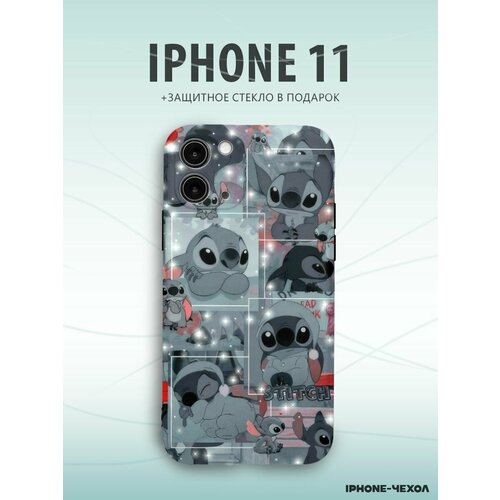 Чехол Iphone 11 стич коллаж