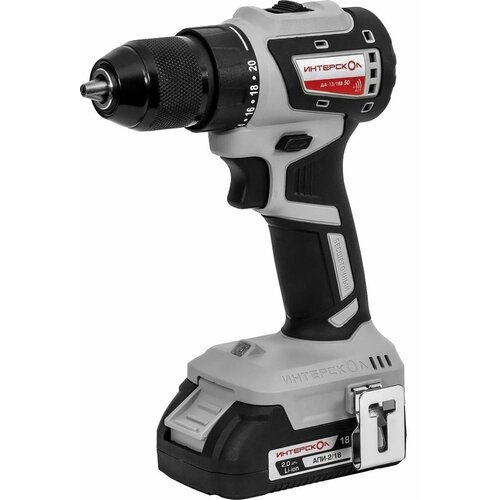 Дрель-шуруповерт Интерскол ДА-1318В 50 2Ач с двумя аккумуляторами 7762279 19790₽