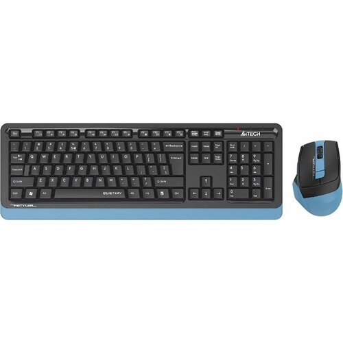 Клавиатура + мышь A4Tech Fstyler FGS1035Q клав: черный/синий мышь: черный/синий USB беспроводная Multimedia (FGS1035Q NAVY BLUE)