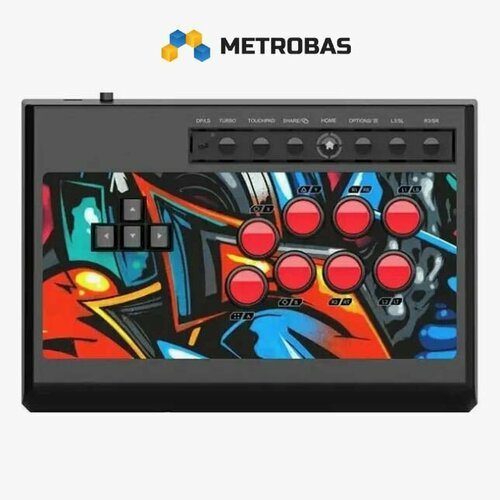 Аркадный контроллер METROBAS X8 Fighting Box для PS4, PS3, XBox-One, X-Series, Nintendo Switch, PC, Android 2020 pandora box 9d 2710 in 1 arcade game wireless console 2 players support vga hdmi mame ps1 3d tekken mortal kombat