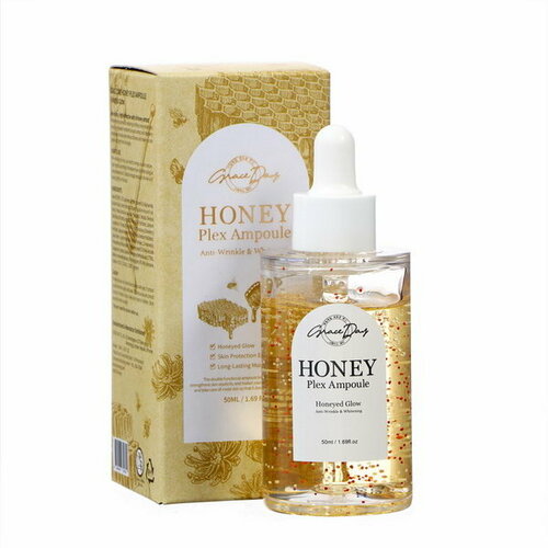 Сыворотка для лица для сияния кожи, с экстрактом мёда, 50 мл graceday honey plex ampoule 50ml