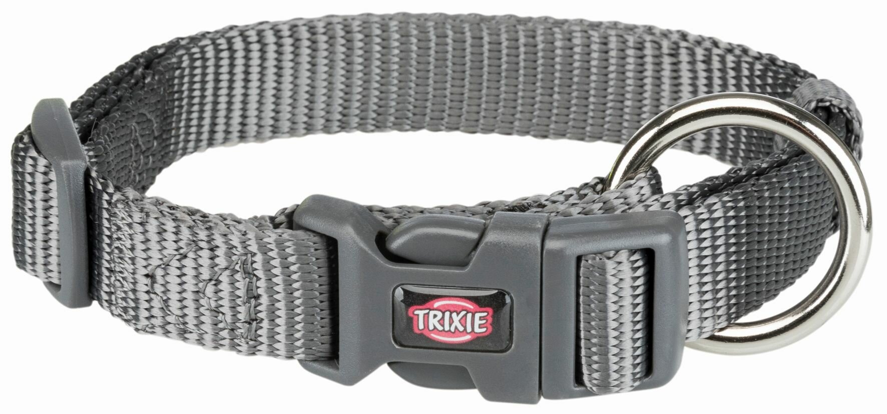 Для ежедневного использования ошейник TRIXIE Premium M–L, обхват шеи 35-55 см, 1 шт, графитовый, L