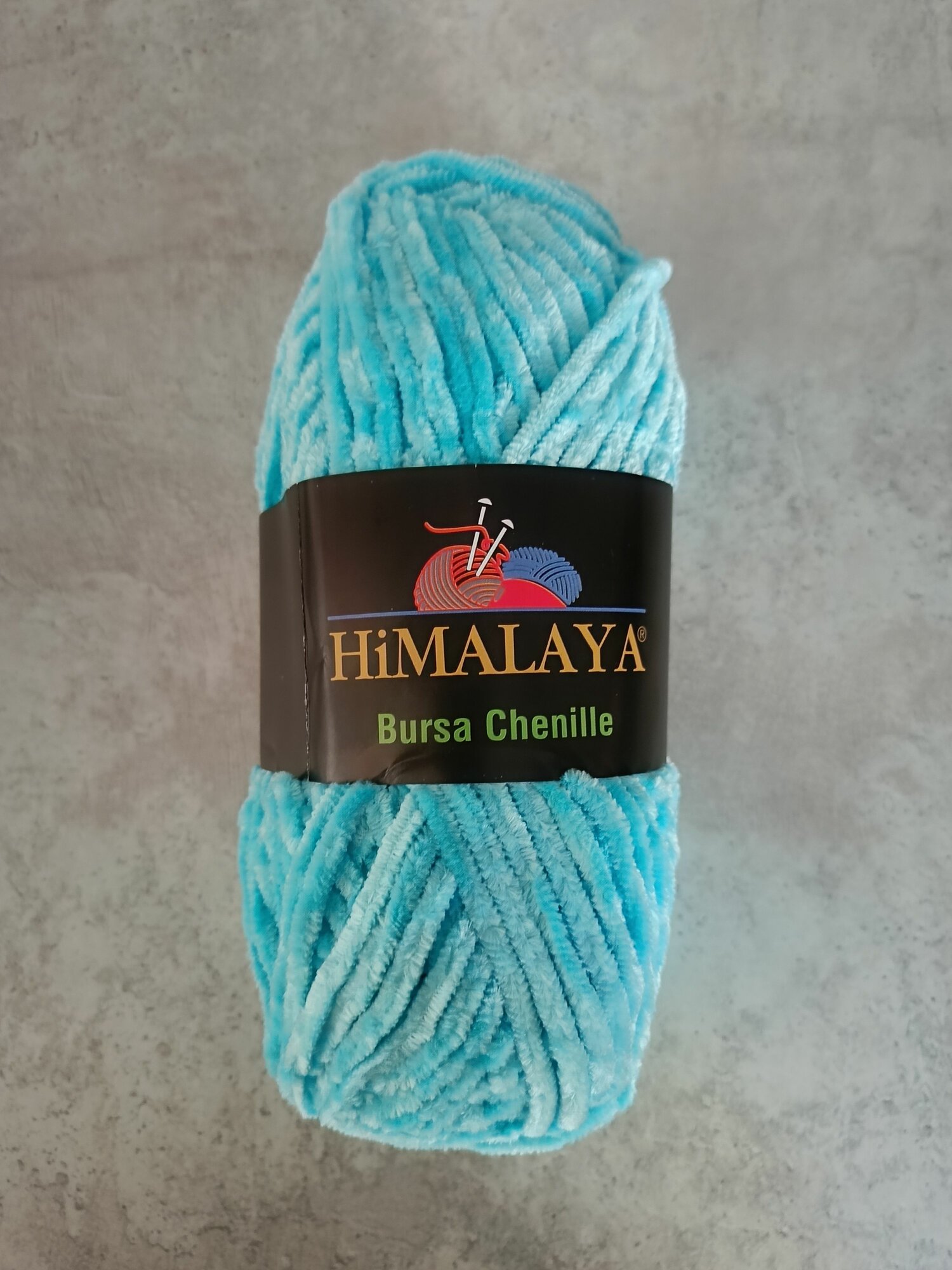 Плюшевая пряжа Himalaya Bursa Chenille бирюзовый, 1 шт