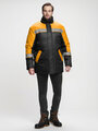 Куртка зимняя Стандарт (тк.Оксфорд), черный/оранжевый, размер: (44-46; 170-176)