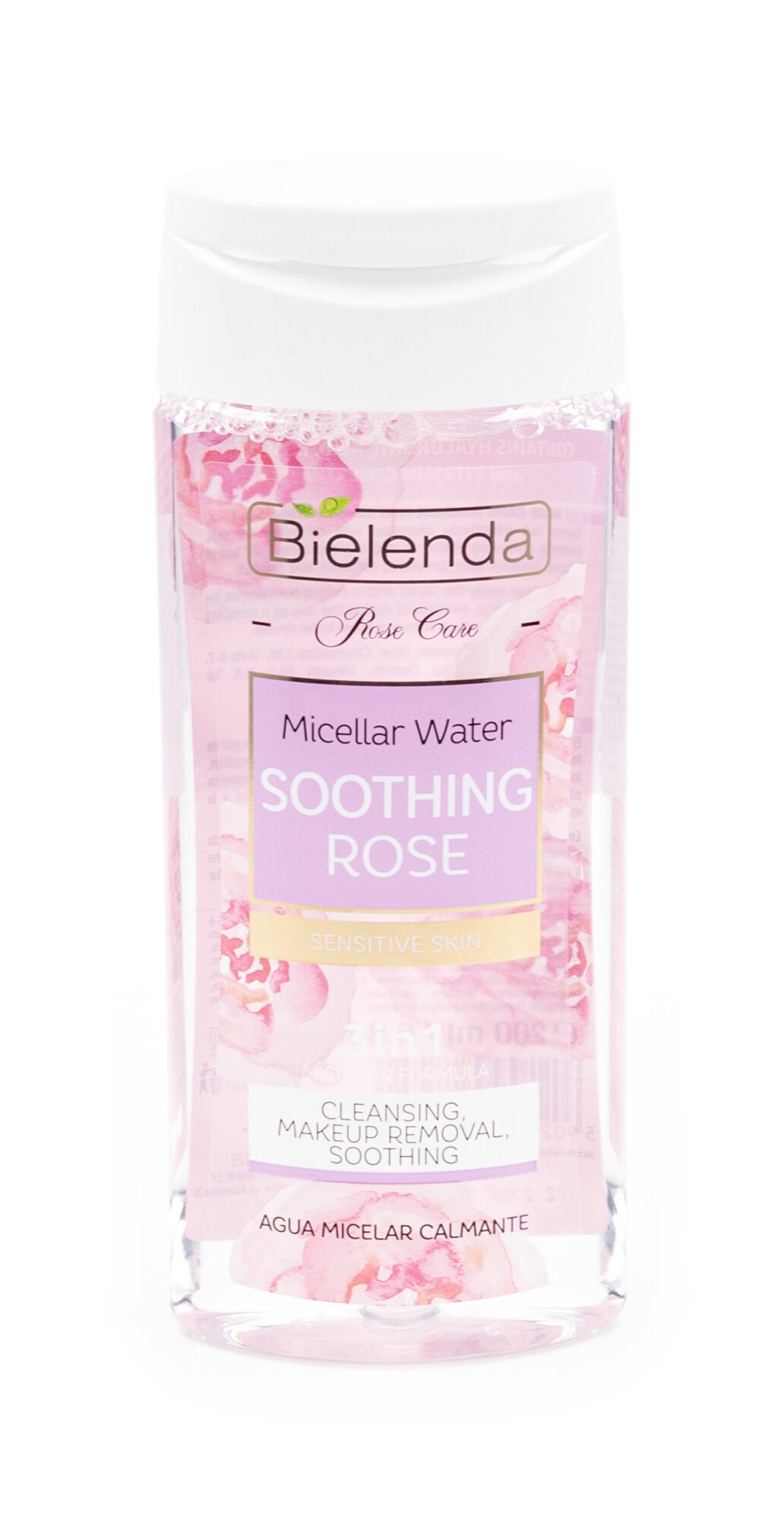 Bielenda / Биленда Мицелярная вода Rose Care 3 в 1 с витамином С и Е, 200мл / уходовая косметика