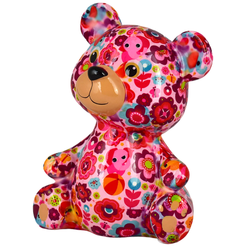 Медвежонок Тото большой розовый с цветками 3700₽