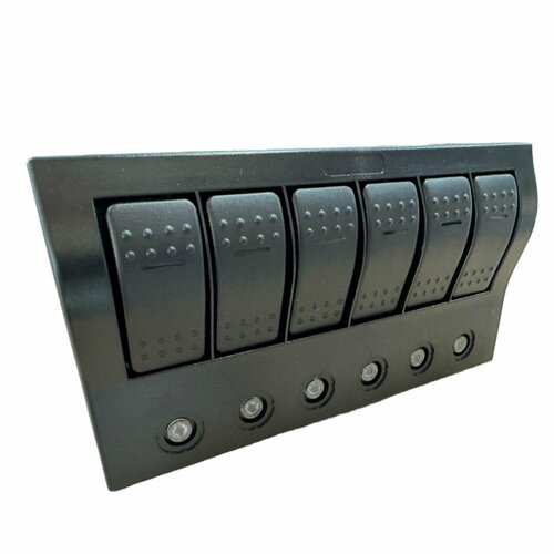 Панель переключателей на 6 клавиш с автоматическими предохранителями