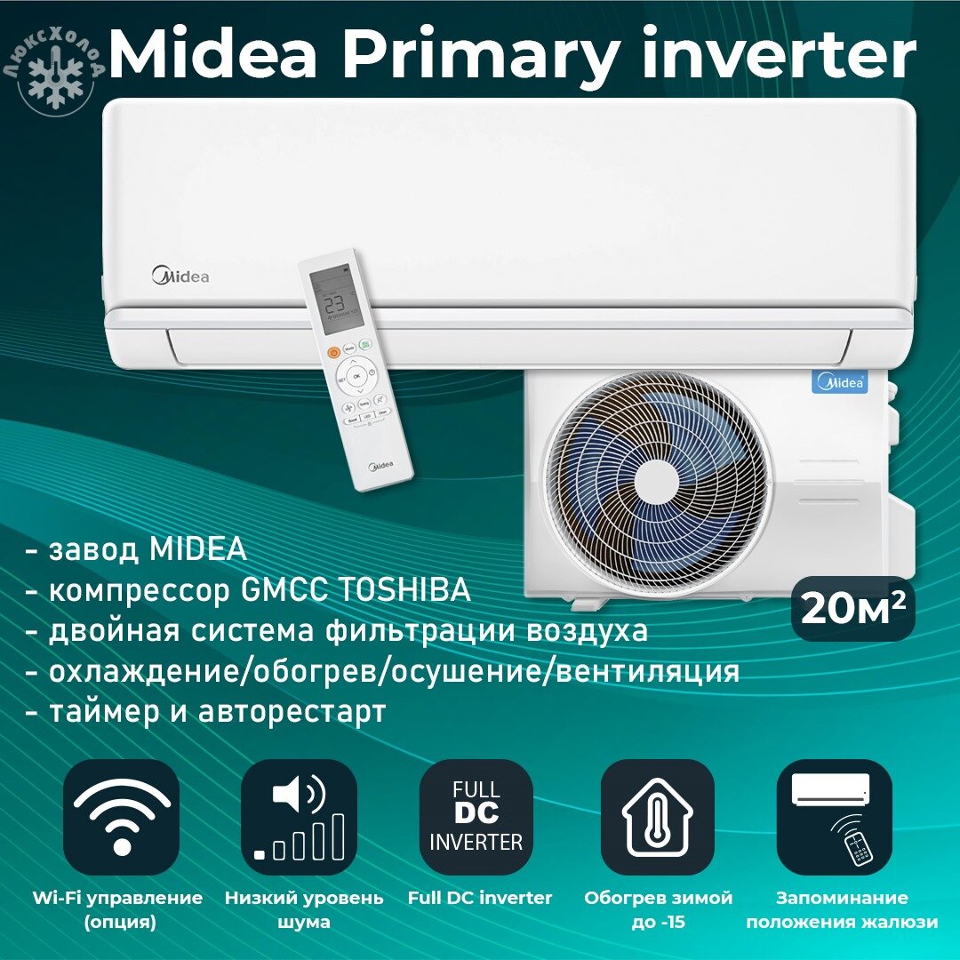 Midea Primary Inverter MSAG3-07N8C2-I/MSAG3-07N8C2-O