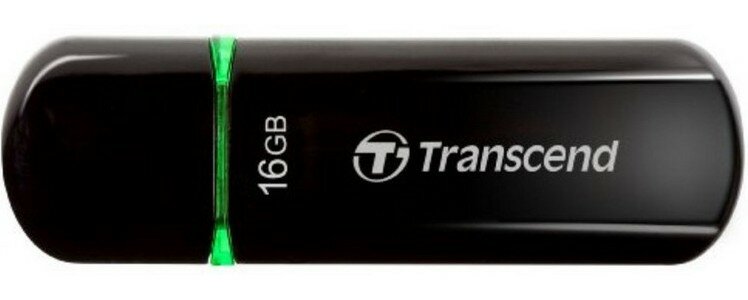 Флеш-память Transcend JetFlash 600, 16Gb, USB 2.0, чер, TS16GJF600