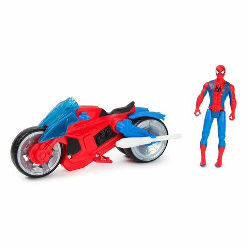 Игрушка Hasbro Человек-паук на мотоцикле конструктор человек паук на мотоцикле 42 детали