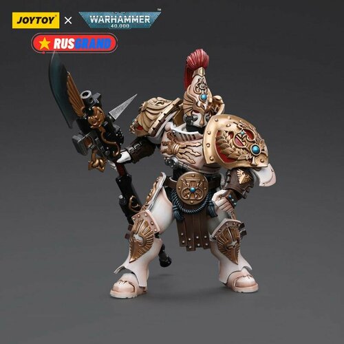 Подвижная фигурка JOYTOY Warhammer 40000 Adeptus Custodes Solar Watch Custodian Guard with Guardian Spear фигурка joytoy warhammer 40k adeptus custodes custodian guard with sentinel blade 1 18