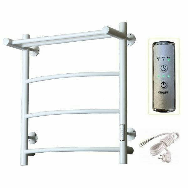 Полотенцесушитель электрический Тругор Пэк сп 5П ВГП 60х50 Белый