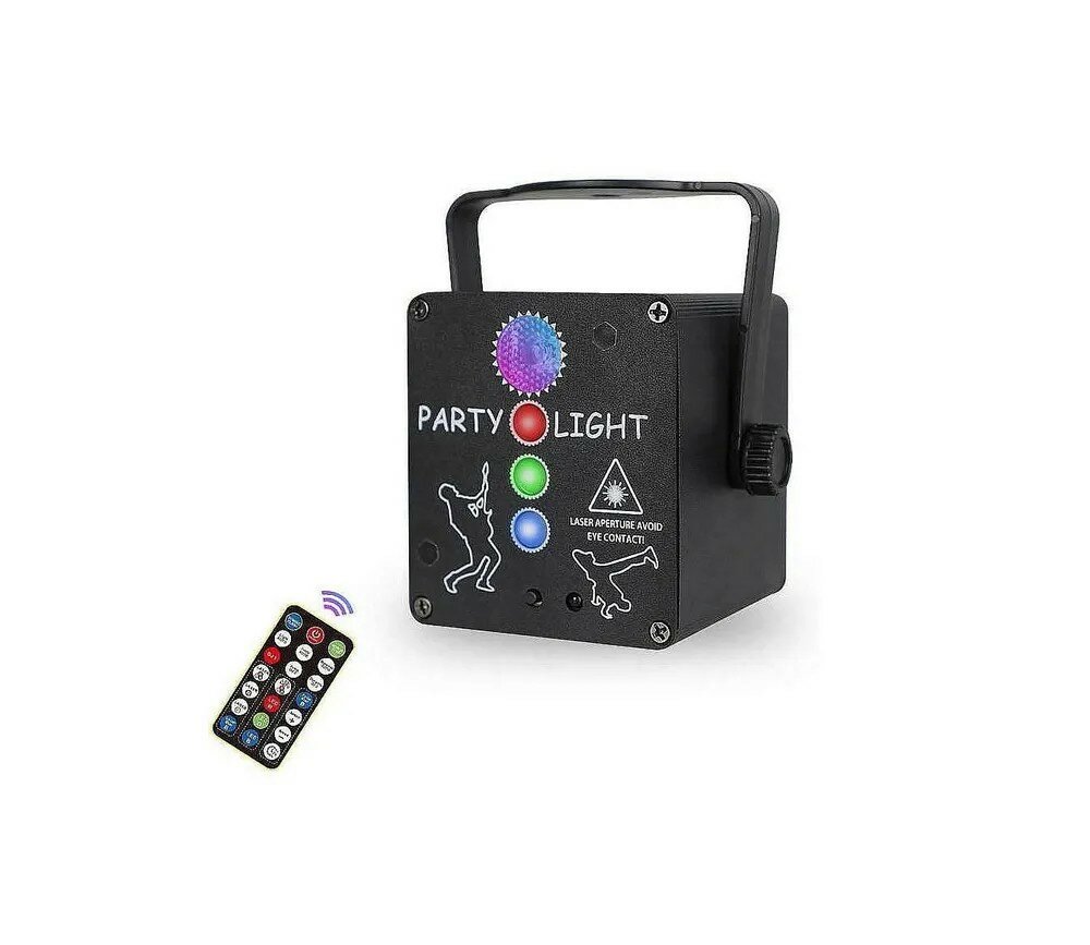 ОС Лазерная цветомузыка на аккумуляторе SKYDISCO laser cube rgb, Skydisco, Яркие лазерные проекции трех цветов и светоди электротовар