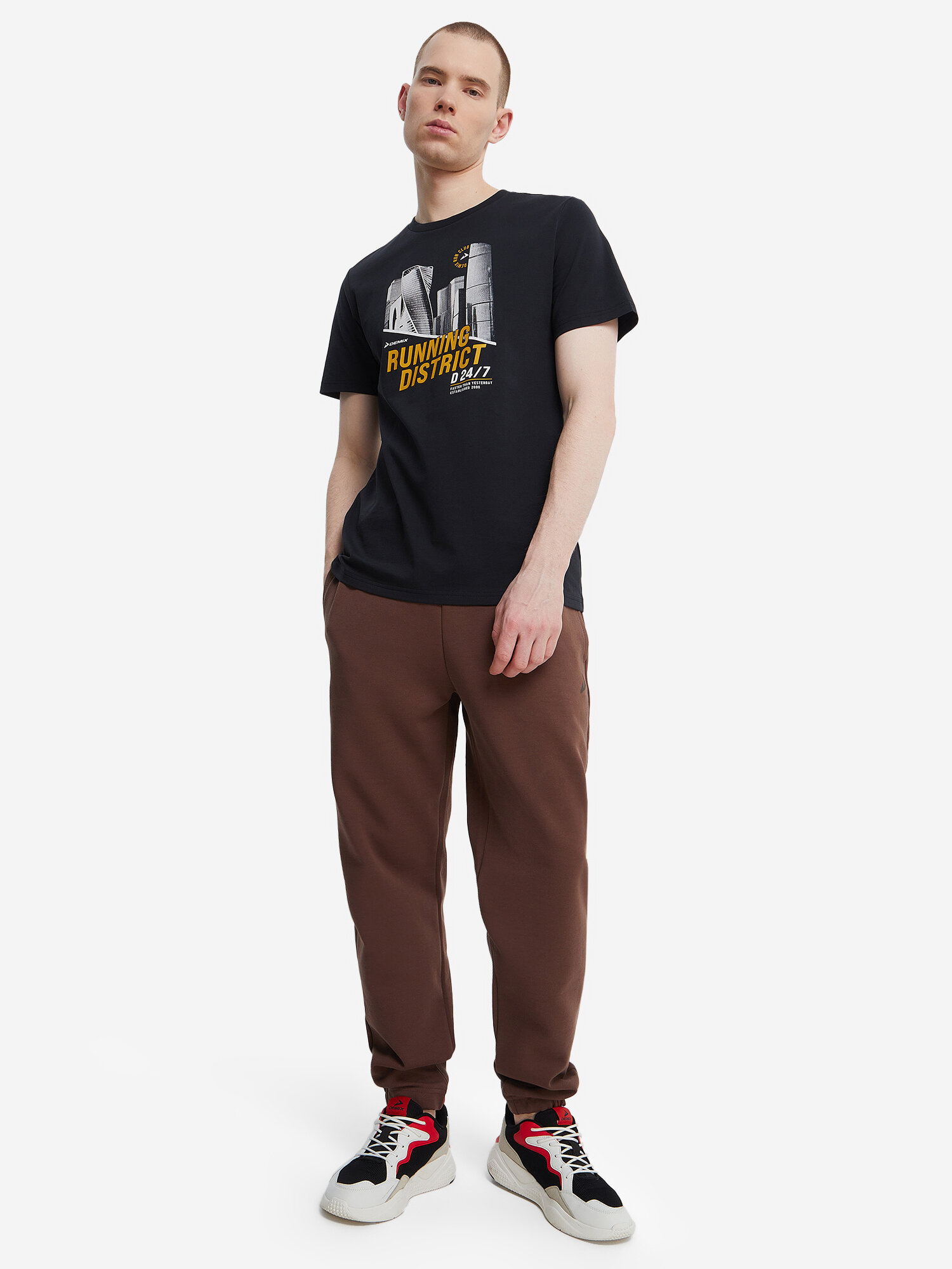 Брюки Demix, размер 56-58, коричневый — фото 1